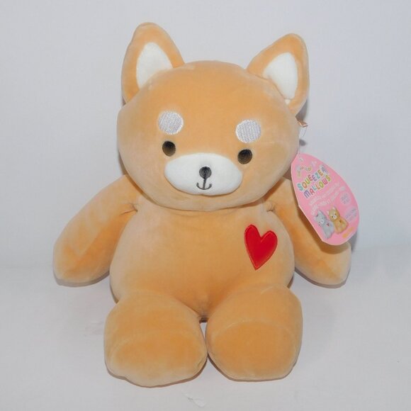 2021 Squishmallows Squeeze a Mallows Angie Shiba Inu Dog New W Tag 9" Plush - Picture 1 of 6
